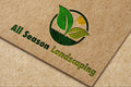 landscaping lawn care business company logo design