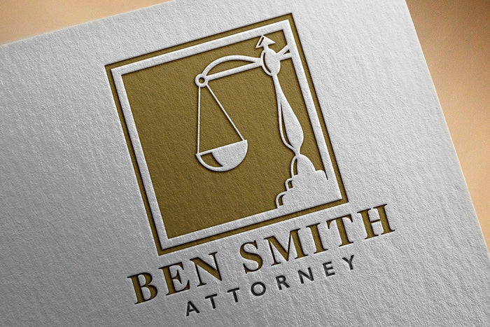 Logo Design lawyer law office attorney at law branding design