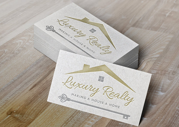 Logo Design - Real Estate Logo | Realtor Logo | Realty Business | Key Logo Design | House Design