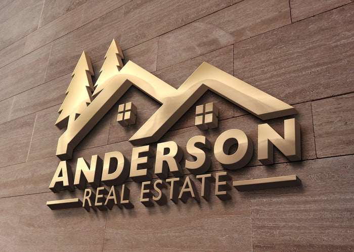 Logo Design Real Estate Realtor Property Management Construction Roofing Tree