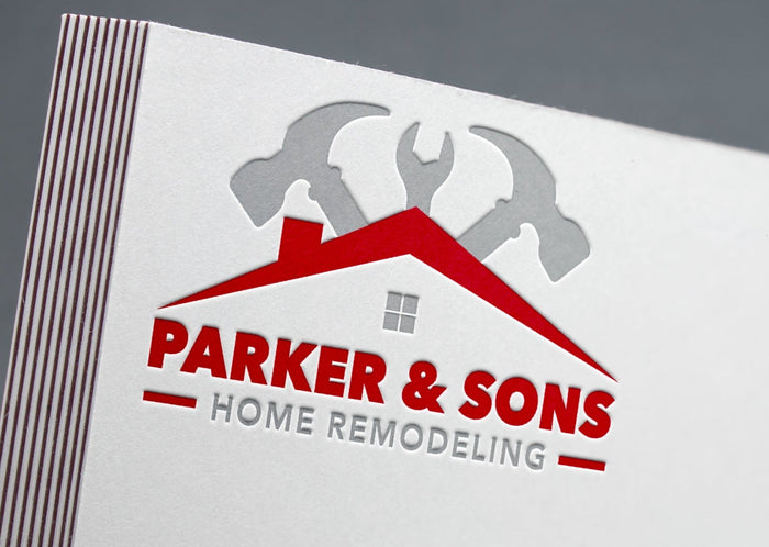 Logo Design - Construction Company | Roofing Business | Hammer Design | Roof | House Design