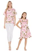 Made in Hawaii Mother Daughter Heeia Set in Flamingo All Over Pink