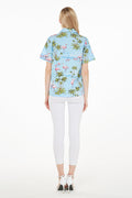 Made in Hawaii Mother Son Kamaaina Set in Flamingo All Over Blue