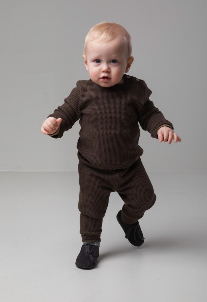 MarMar Long Sleeve Top Trym - Coffee