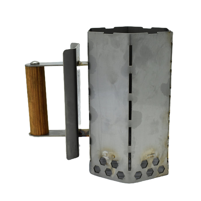 Meatstock Stainless Charcoal Chimney Starter - Mini