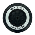 White Weber Kettle Wheel replacement insert/hubcap fitted to a wheel with customer Meatstock logo spare part