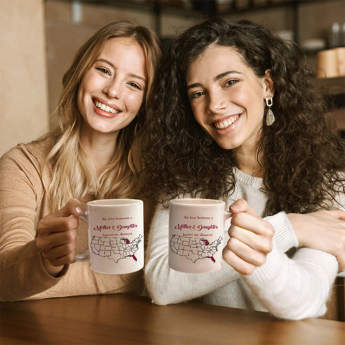 Michigan Florida The Love Between A Mother And Daughter Mug