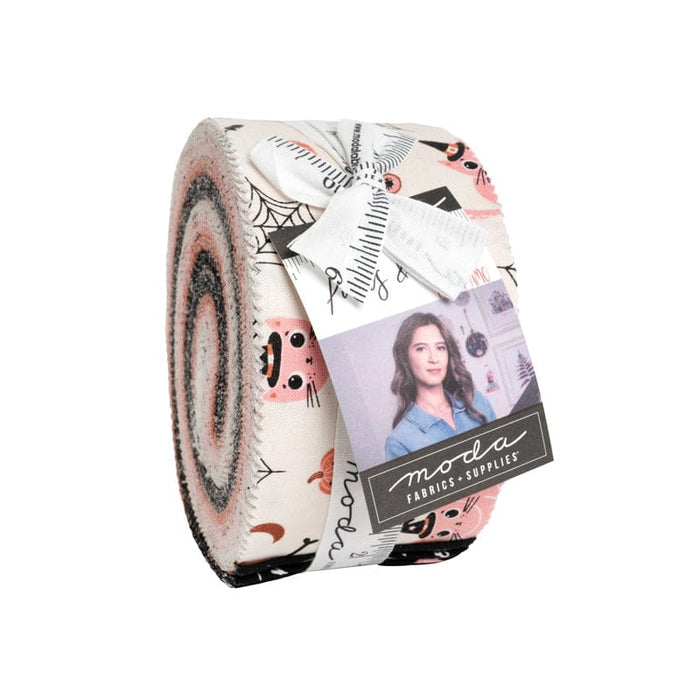 Moda Fabric Pre Cuts Moda Purrs and Boos Jelly Roll - The Sewing Studio