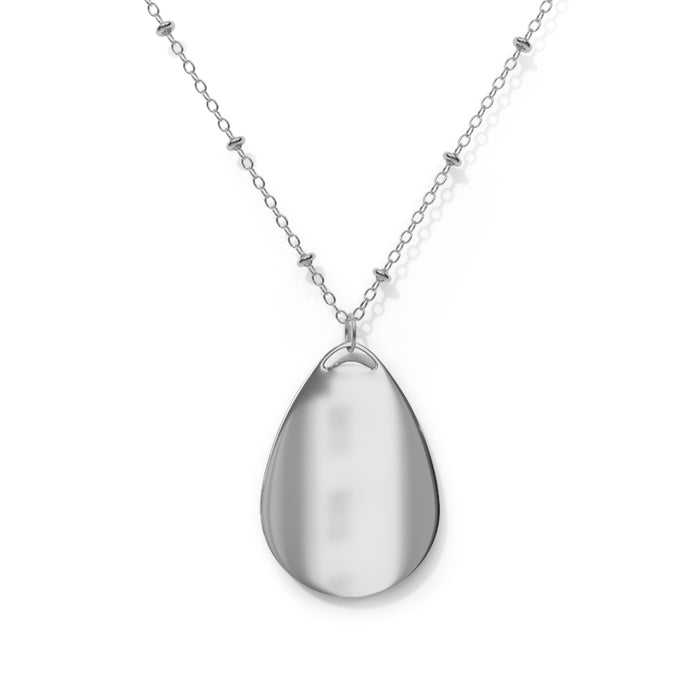 Montgomery Scottish clan necklace with silver-tone bead chain, pendant view