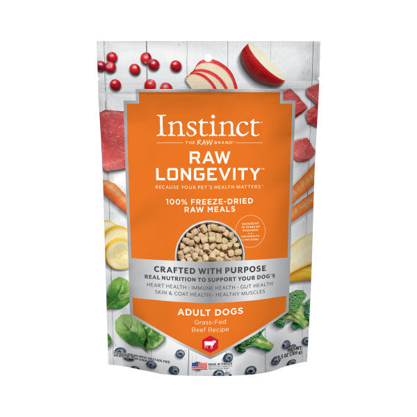 Nature's Variety Instinct Raw Longevity Adult Freeze-Dried Beef Bites Dog Food