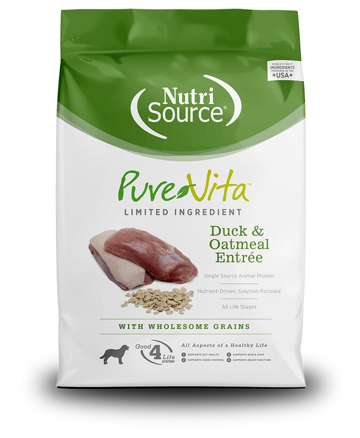NutriSource® PureVita™ Limited Ingredient Duck & Oatmeal Entrée Dog Food