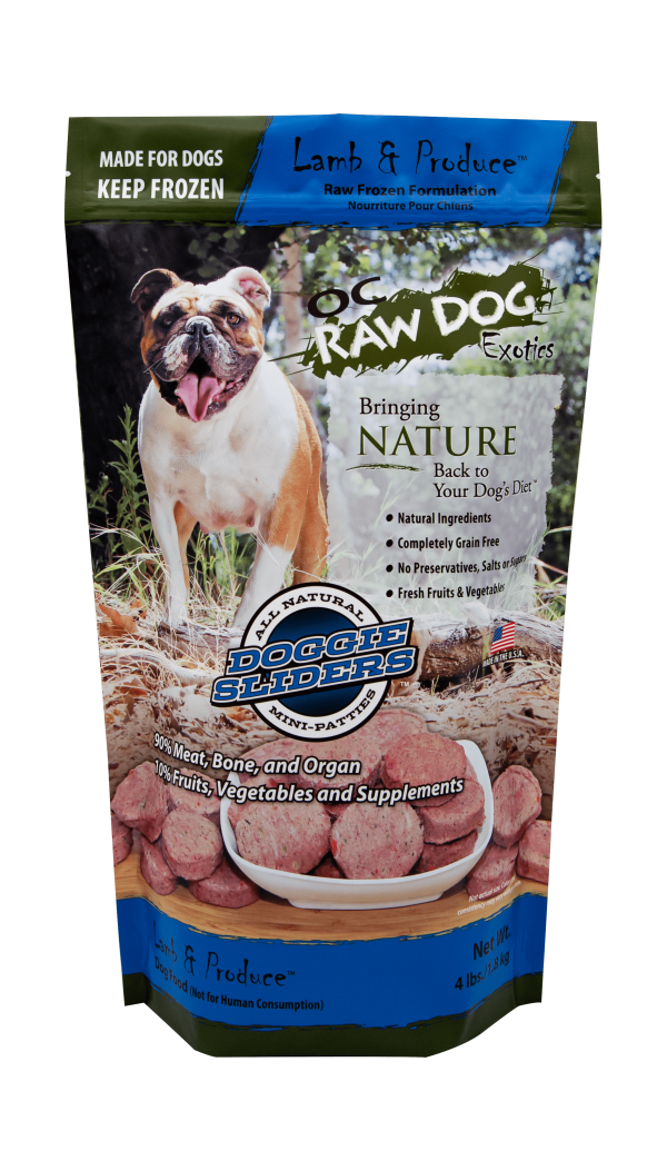 OC Raw Dog Frozen Lamb & Produce Sliders