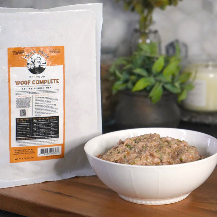 Oma's Pride Woof Complete Dog Recipes Turkey