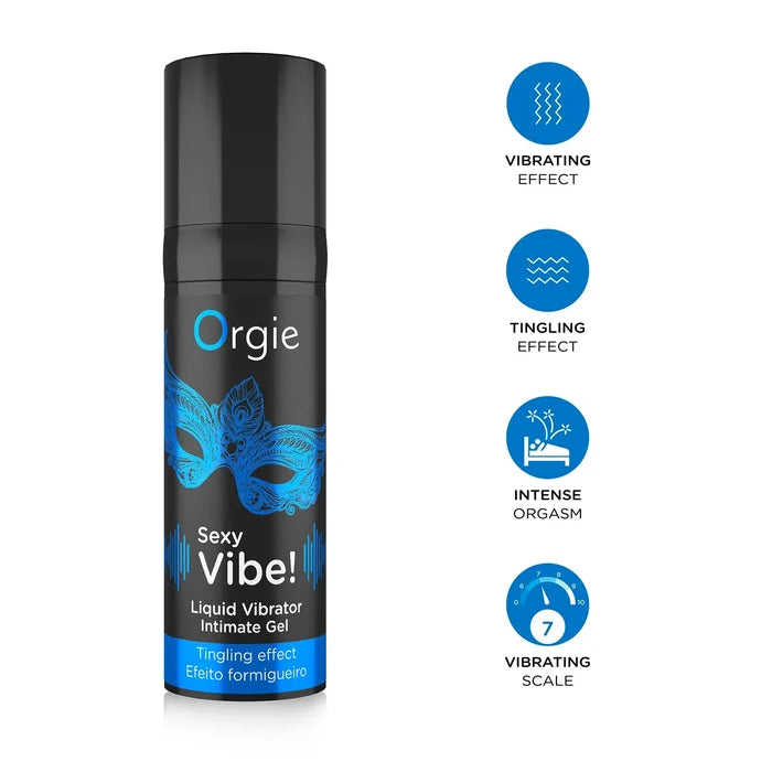 Orgie Sexy Vibe Tingly Intimate Arousal Gel - 0.5 fl. oz. - Enhancers