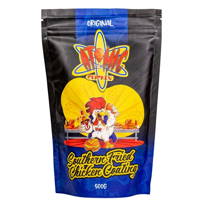Atomic Chicken Original Southern Fried Chicken Coating – front of pack, crispy takeaway-style seasoning
