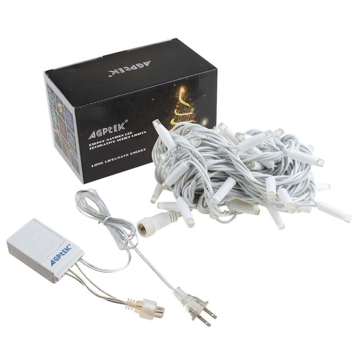 Outdoor LED String Light Set connectable Lighting Party Wedding Warm white