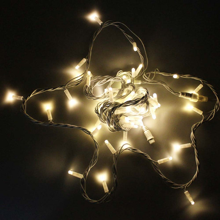 Outdoor LED String Light Set connectable Lighting Party Wedding Warm white