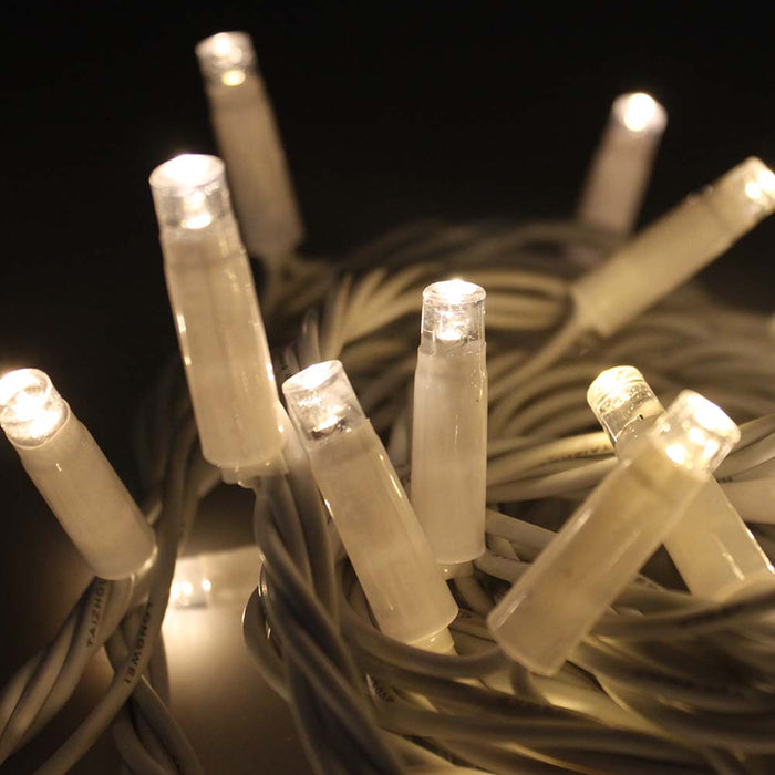 Outdoor LED String Light Set connectable Lighting Party Wedding Warm white