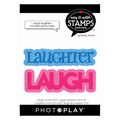 PhotoPlay Say It with Stamps Die Set Laugh-Laughter