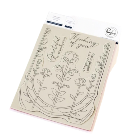Pinkfresh Studio Cling Stamp-Art Deco Floral Arch