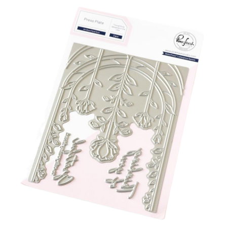 Pinkfresh Studio Press Plate-Art Deco Floral Arch