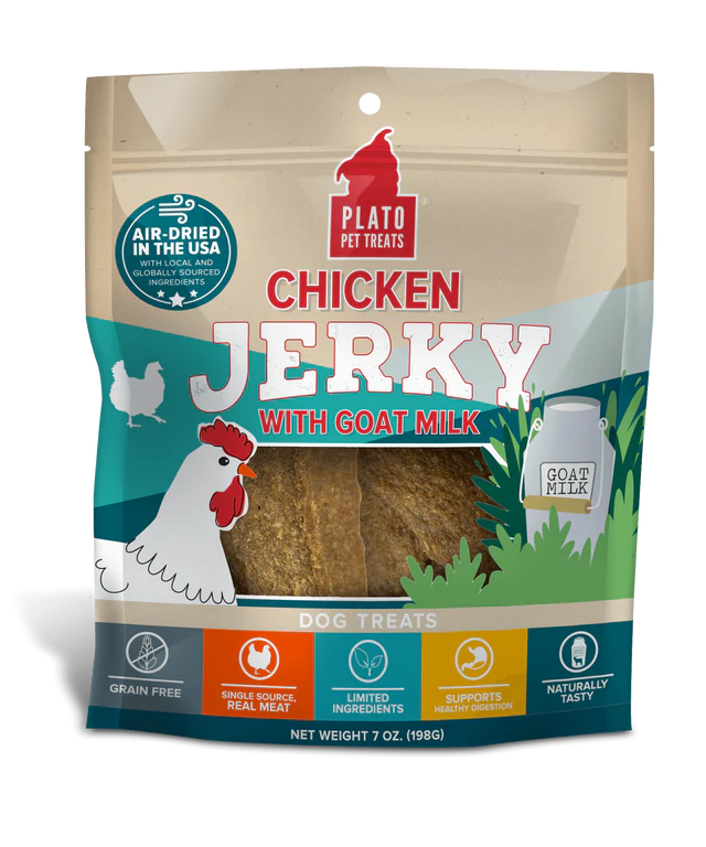 Plato Chicken with Goat's Milk Jerky Dog Treats
