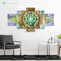 Psycho Yantra 2 by McAshe 5-Piece Canvas Art