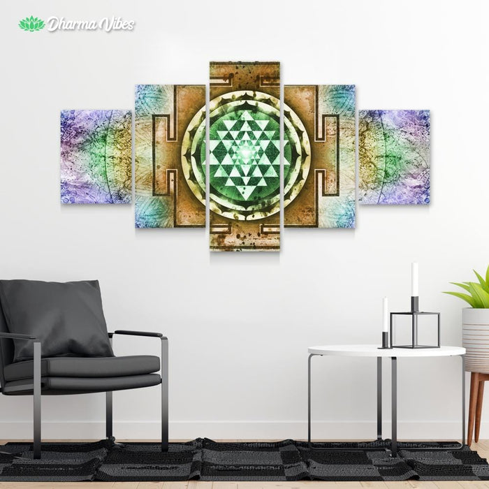 Psycho Yantra 2 by McAshe 5-Piece Canvas Art