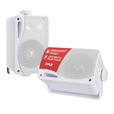 Pyle 3-Way Weatherproof Outdoor Speaker Set