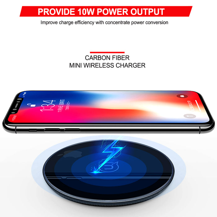 Qi Fast Wireless Charger Charging Pad For iPhone X 8 Plus & Galaxy S9 S8 Note 8