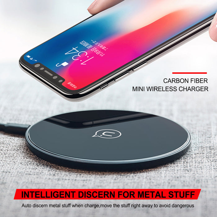 Qi Fast Wireless Charger Charging Pad For iPhone X 8 Plus & Galaxy S9 S8 Note 8