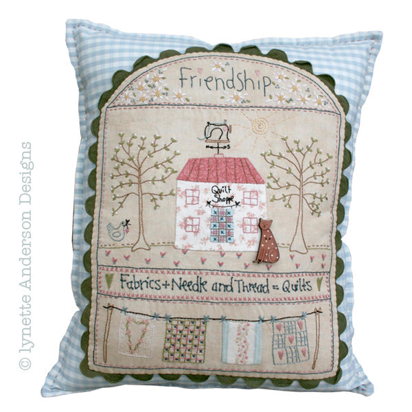 Quilt Shoppe Pillow by Lynette Anderson