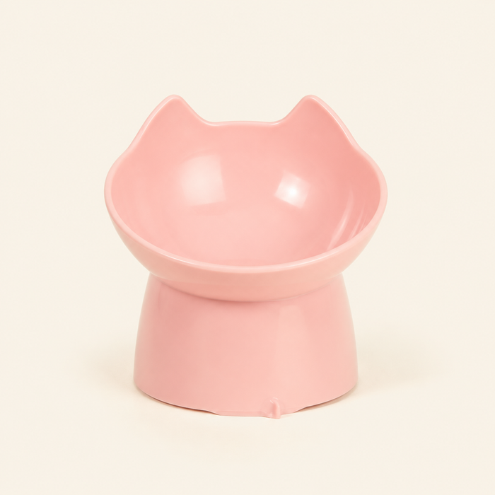 Harbor Pets Raised Cat Bowl with Cat Ears