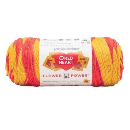 Red Heart All In One Flower Power Yarn