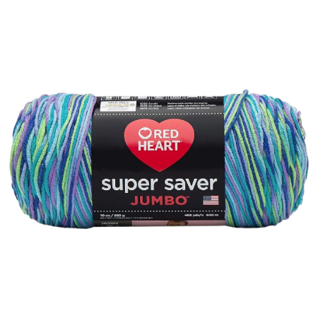 RED HEART E302 Super Saver Jumbo Yarn, Wildflower