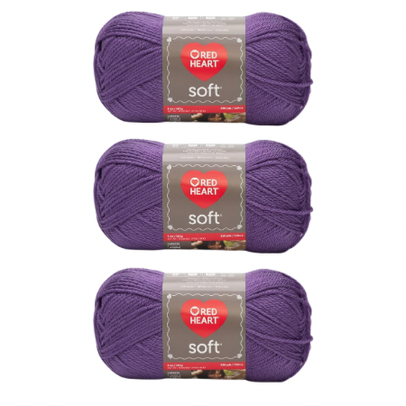Red Heart Soft Lavender Yarn