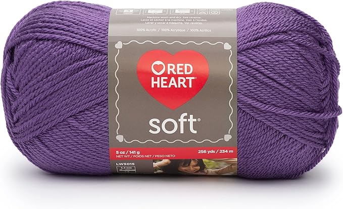 Red Heart Soft Lavender Yarn