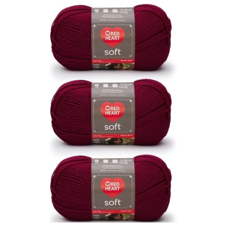 Red Heart Soft Wine Yarn