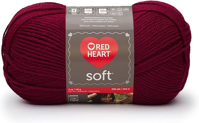 Red Heart Soft Wine Yarn