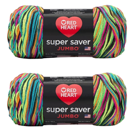 Red Heart Super Saver Jumbo Blacklight Yarn