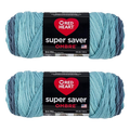 Red Heart Super Saver Jumbo Blue Tiful Ombre Yarn