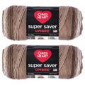 Red Heart Super Saver Jumbo Cocoa Ombre Yarn