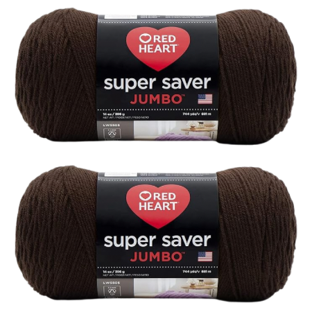 Red Heart Super Saver Jumbo Coffee Yarn