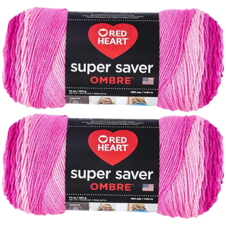 Red Heart Super Saver Jumbo Jazzy Ombre Yarn