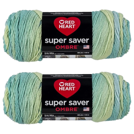 Red Heart Super Saver Jumbo Seaside Ombre Yarn