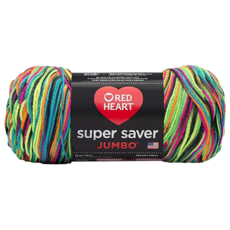 RED HEART Super Saver Jumbo Yarn, Black Light