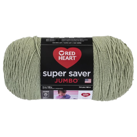 Red Heart Super Saver Jumbo Yarn, Frosty Green