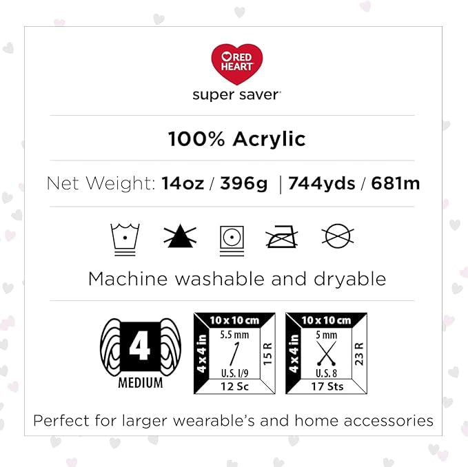 Red Heart Super Saver Jumbo Yarn, Frosty Green