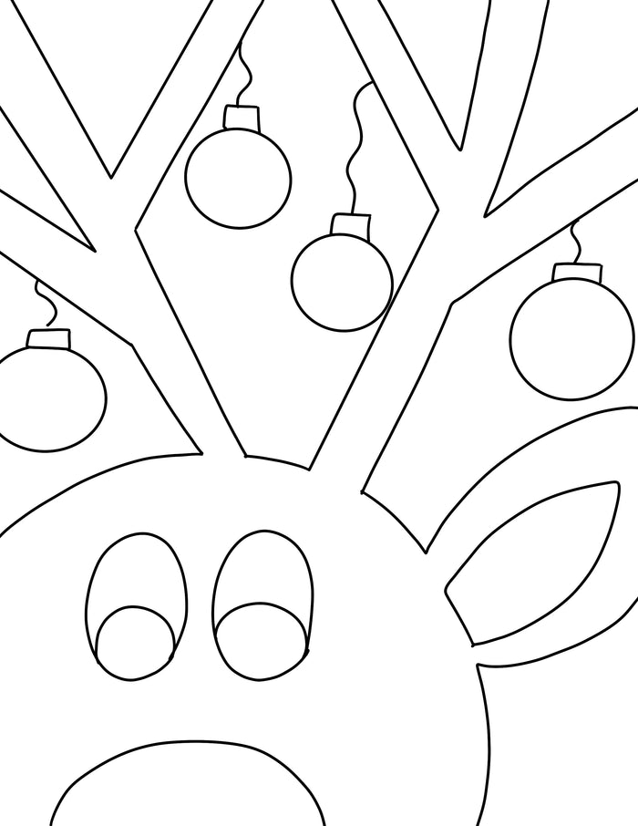 Reindeer Close-up Canvas
