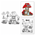 Royal Acme Toadstool Tales Cling Stamps by Dyan Reaveley